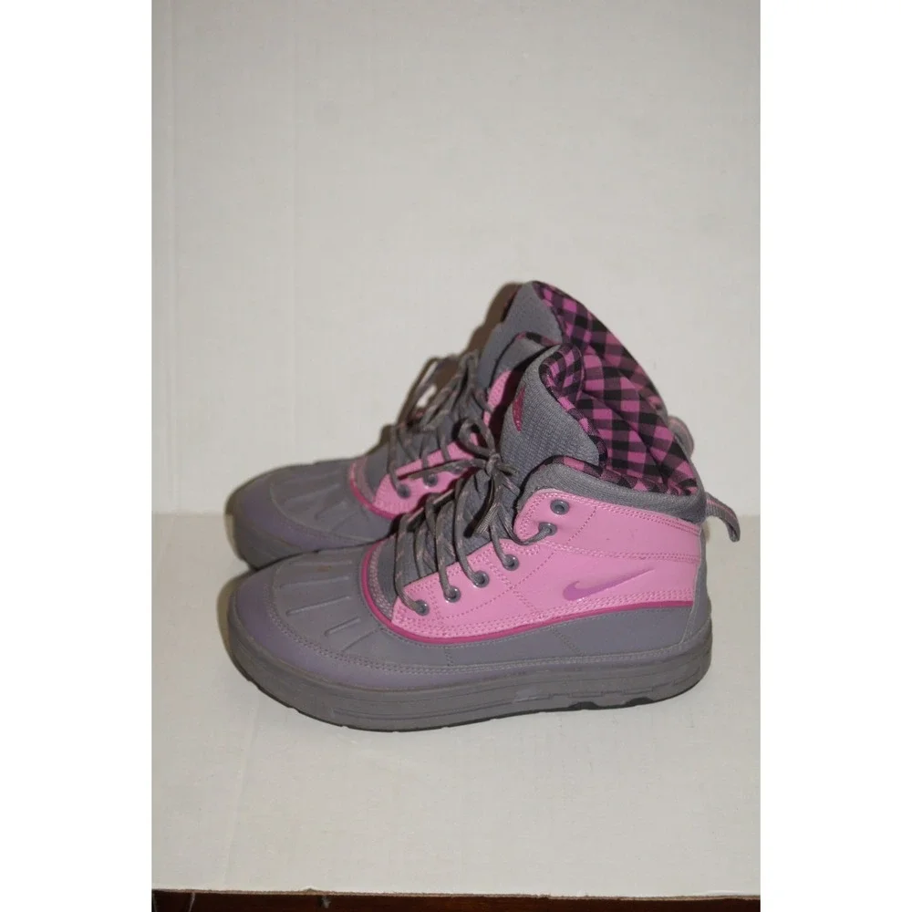 Nike ACG Woodside Boots 524876-002 Pink Gray Youth Girls Size 4Y